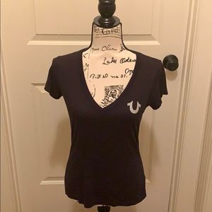 Sold**Jeweled True Religion Buddha Back T-Shirt